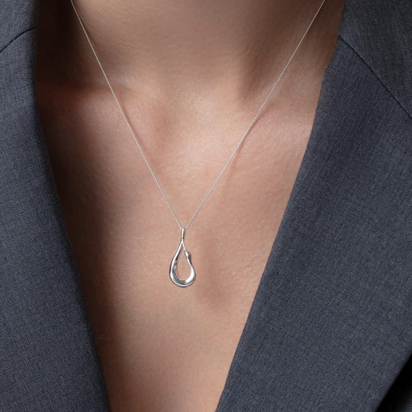 Jenny Bird Mini Egret Necklace | Silver