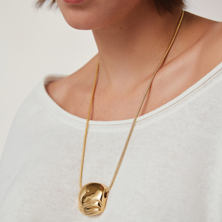 Jenny Bird Rue Pendant Necklace | Gold Plated