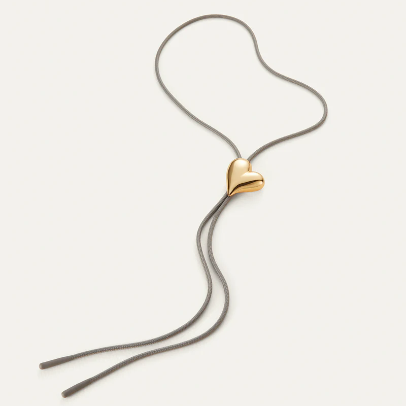 Jenny Bird Art Heart Bolo Tie | Gold Plated