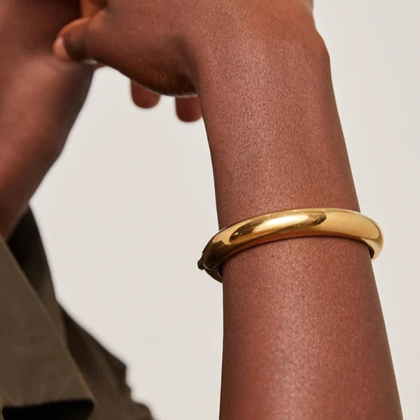 Jenny Bird Mega Gia Bangle | Gold Plated