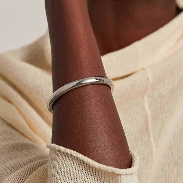 Jenny Bird Gia Bangle | Silver Plated