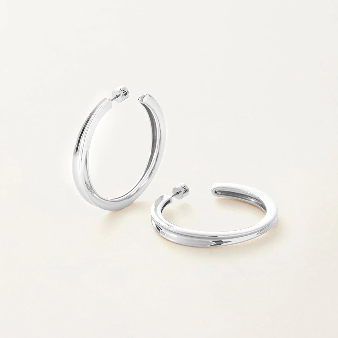 Jenny Bird Slim Doune Hoops (Silver)