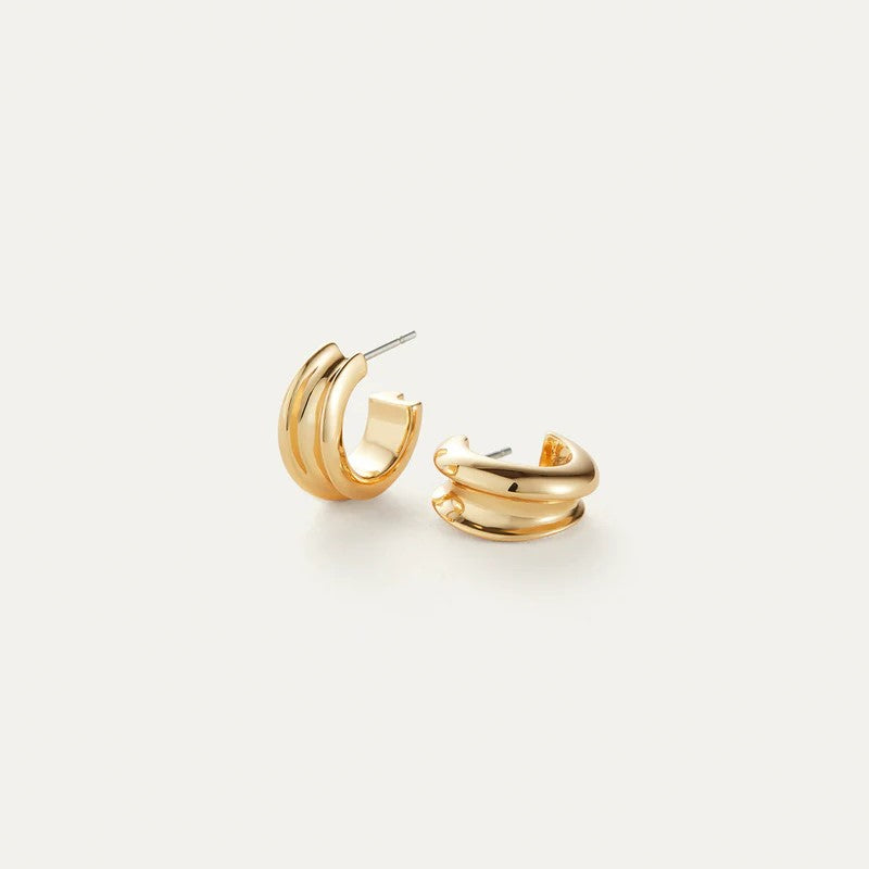 Jenny Bird Mini Lennon Hoop Earrings | Gold Plated