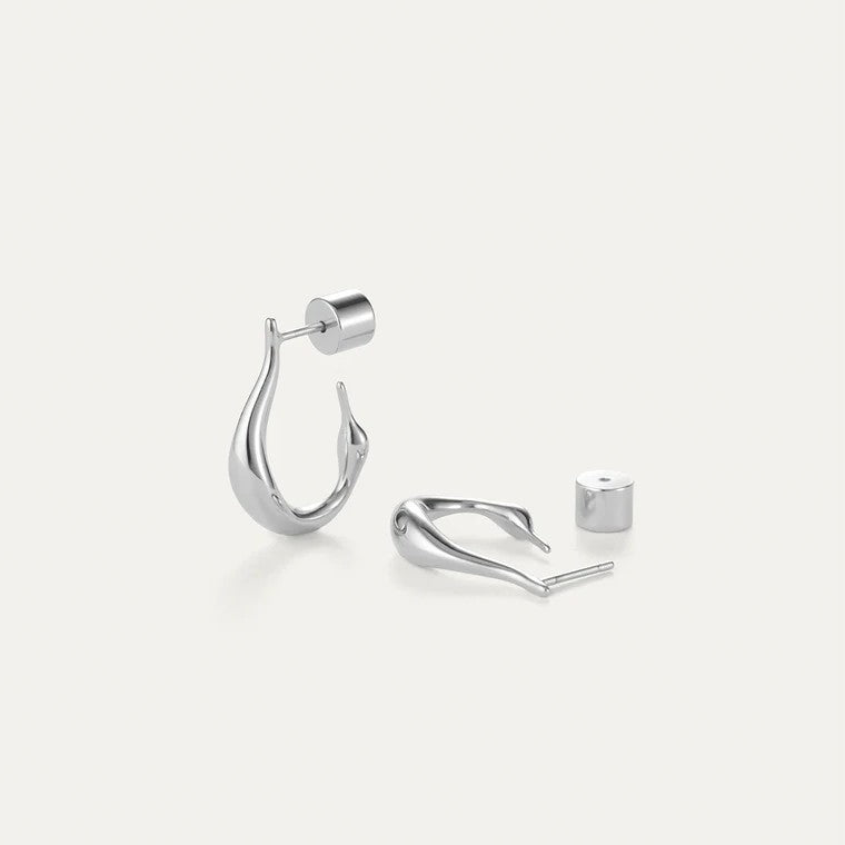 Jenny Bird Mini Colette Hoop Earrings | Silver Plated