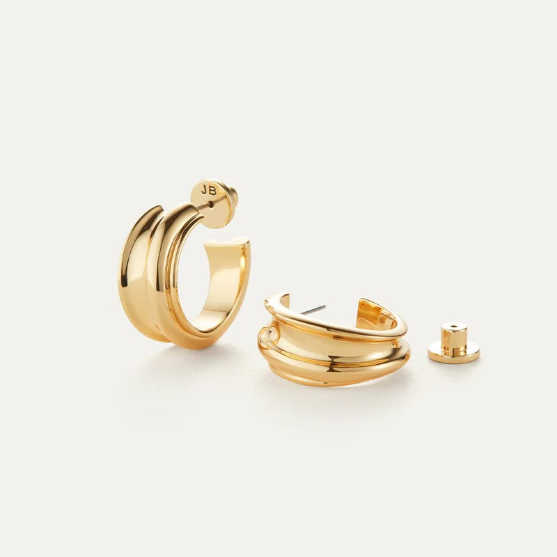 Jenny Bird Lennon Hoop Earrings | Gold Plated