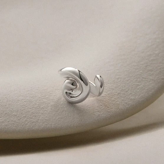 Jenny Bird Gio Ear Cuff | Silver Dipped