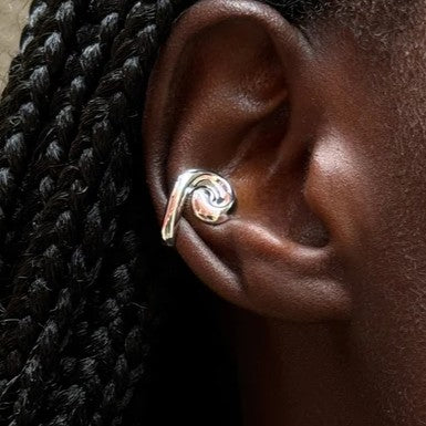 Jenny Bird Gio Ear Cuff | Silver Dipped