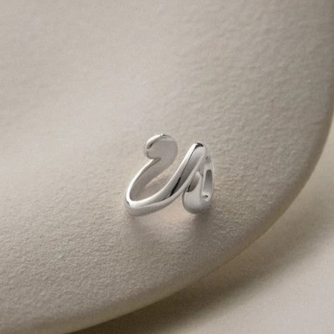 Jenny Bird Gio Ear Cuff | Silver Dipped