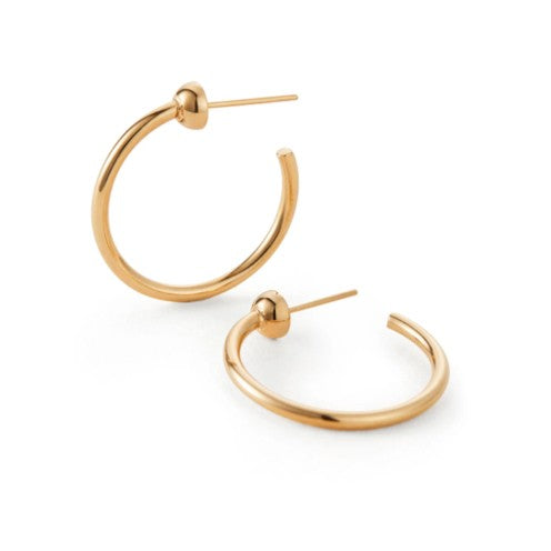 Jenny Bird Mini Icon Hoops | Gold Dipped
