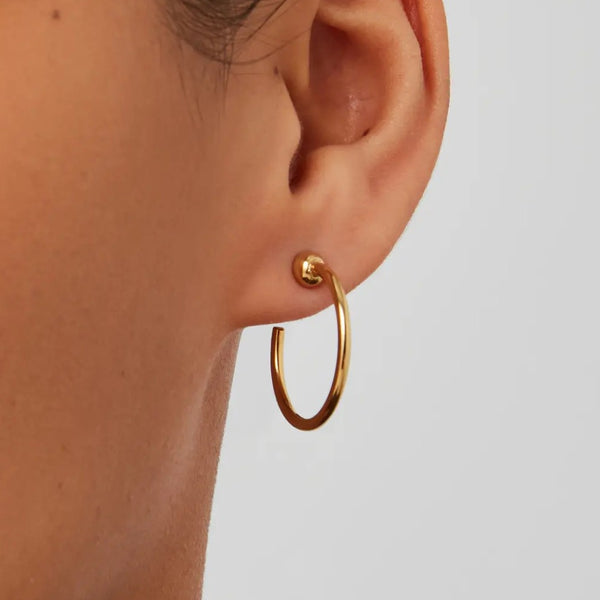 Jenny Bird Mini Icon Hoops | Gold Dipped