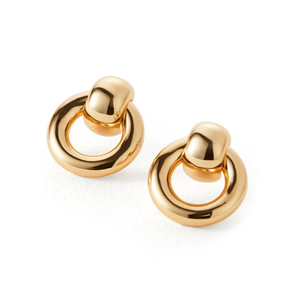 Jenny Bird Mini Puffy Faye Knockers | Gold Plated