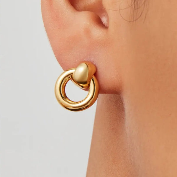 Jenny Bird Mini Puffy Faye Knockers | Gold Plated
