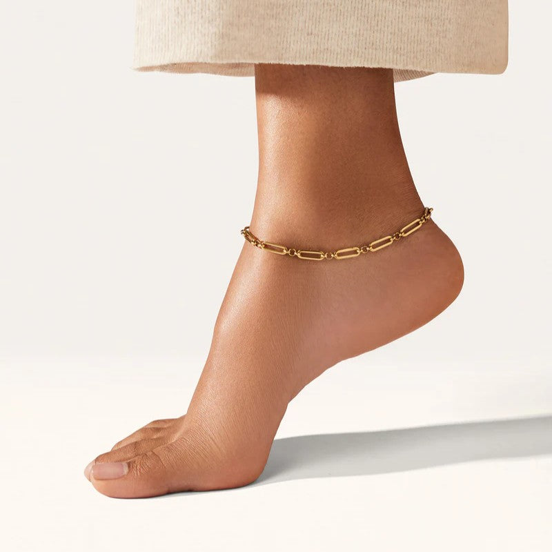 Jenny Bird Slim Mercer Anklet | Gold Plated