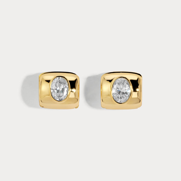 Lili Claspe Lustre Hoops | Gold Plated