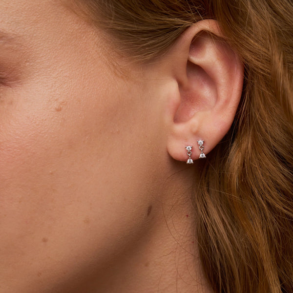 Lili Claspe Franny Studs | Silver Plated