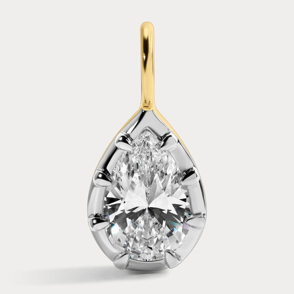Lili Claspe Mara Pear Charm | Two Tone