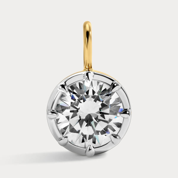 Lili Claspe Mara Round Charm | Two Tone