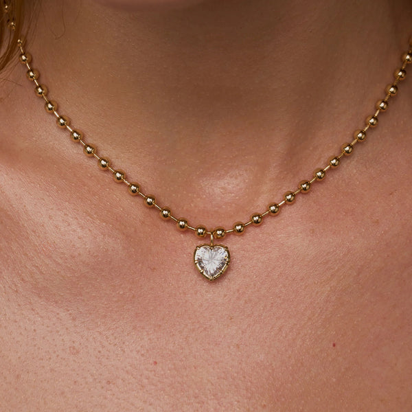 Lili Claspe Mara Heart Charm | Gold Plated