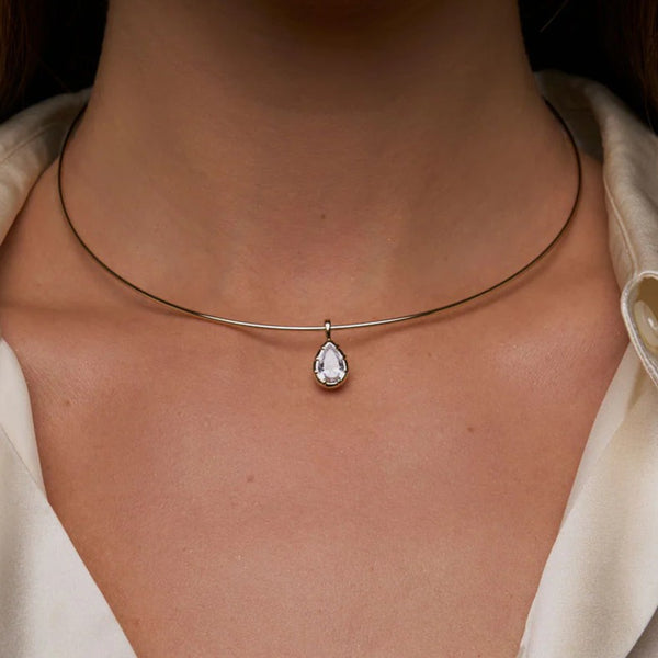 Lili Claspe Mara Pear Charm | Two Tone