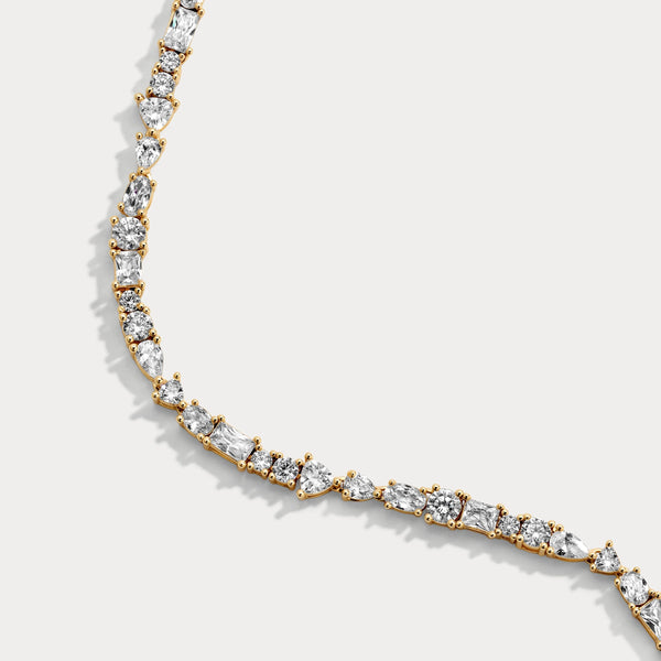 Lili Claspe Mavis Tennis Bracelet | Gold Plated