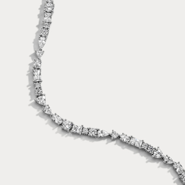 Lili Claspe Mavis Tennis Bracelet | Silver Plated