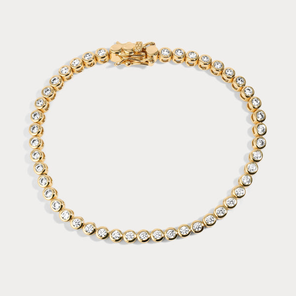 Lili Claspe Mini Reese Tennis Bracelet | Gold Plated
