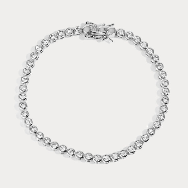 Lili Claspe Mini Reese Tennis Bracelet | Silver Plated