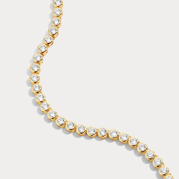 Lili Claspe Reese Tennis Necklace | Gold Plated