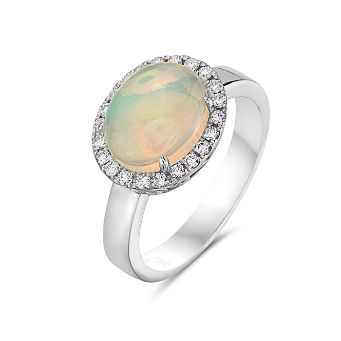 Bassali of New York-Opal and diamond ring