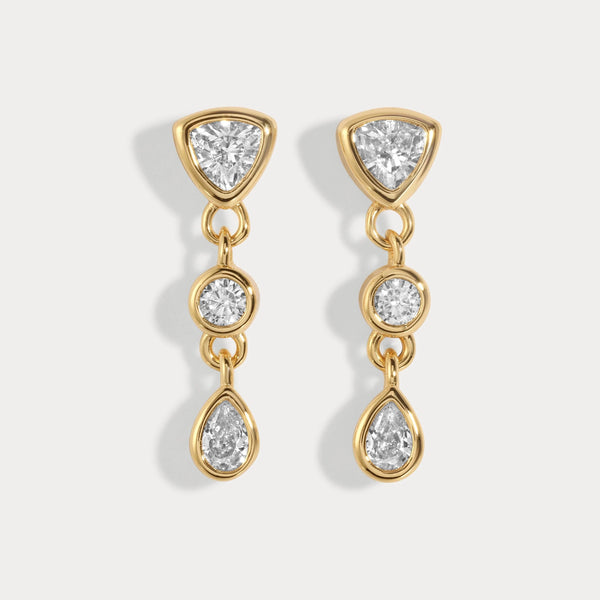 Lili Claspe Small Eraz Studs | Gold Plated