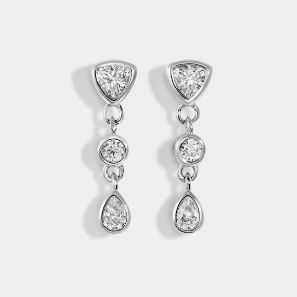 Lili Claspe Small Eraz Studs | Silver Plated