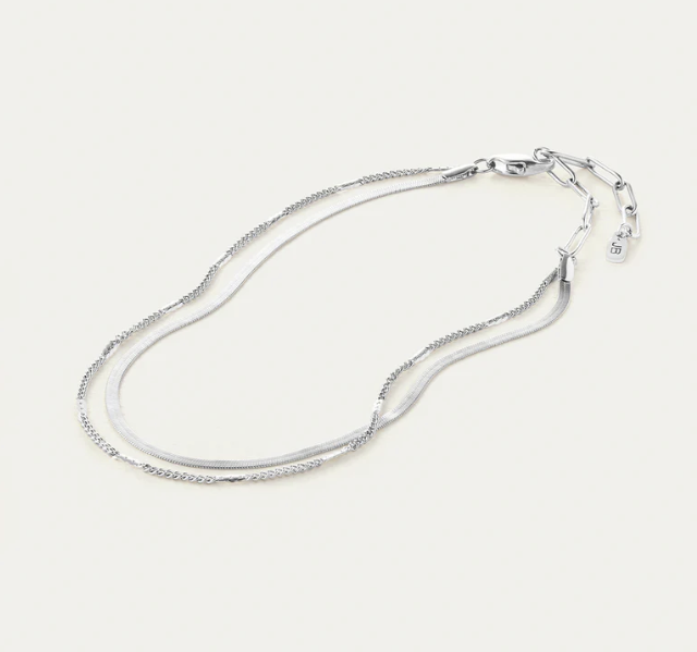 Jenny Bird Surfside Anklet | Silver Plated
