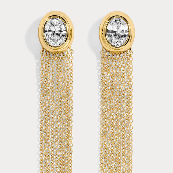 Lili Claspe Paloma Fringe Earrings| Gold
