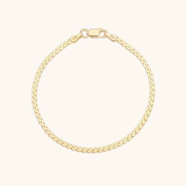 Leah Alexandra Serpentine Bracelet | Gold Vermeil