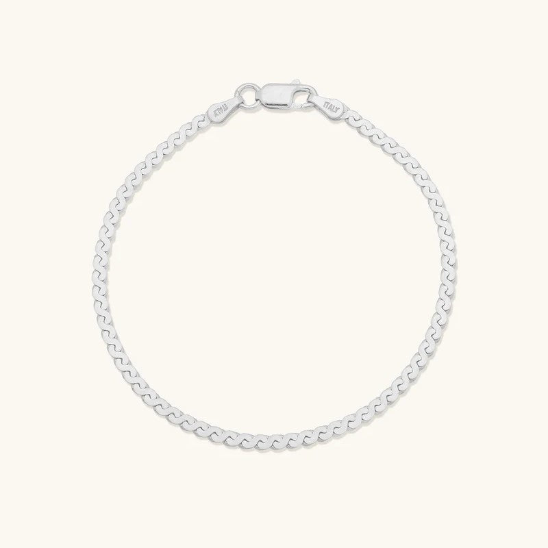 Leah Alexandra Serpentine Bracelet | Silver