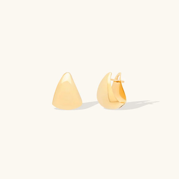 Leah Alexandra Petite Claw Hoops | Gold Vermeil