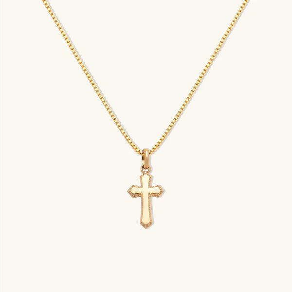Leah Alexandra Gold Cross Necklace | Gold Filled