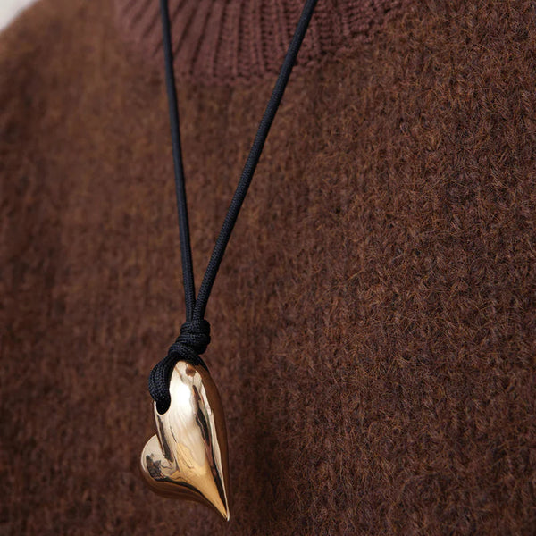 Jenny Bird Art Heart On A String | Gold|Black