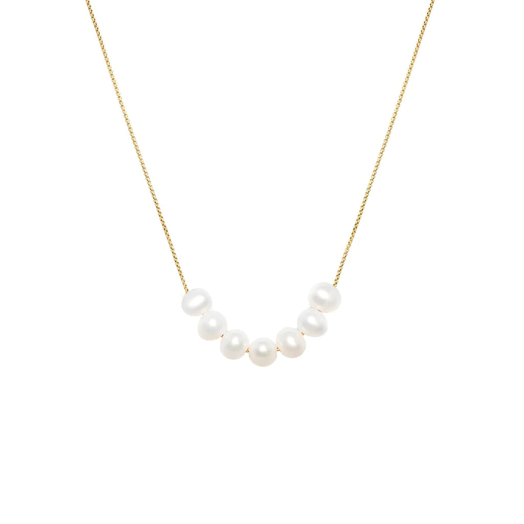 The Mini Mer pearl necklace by Leah Alexandra