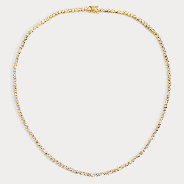 Lili Claspe Mini Reese Tennis Necklace | Gold Plated