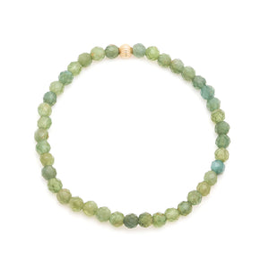 Green Apatite stretch bracelet - Social mini by Leah Alexandra
