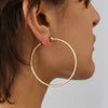 Jenny Bird Icon Hoops in Medium | Gold Plated