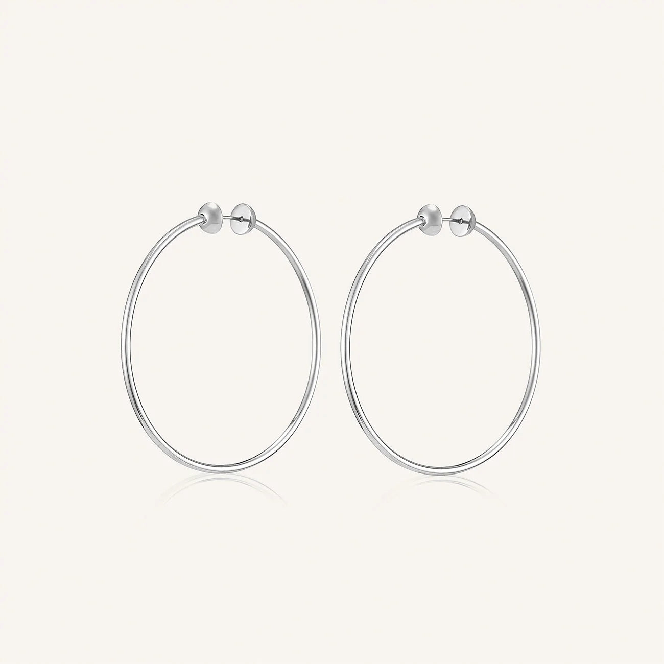Jenny Bird Icon Hoops-Medium silver