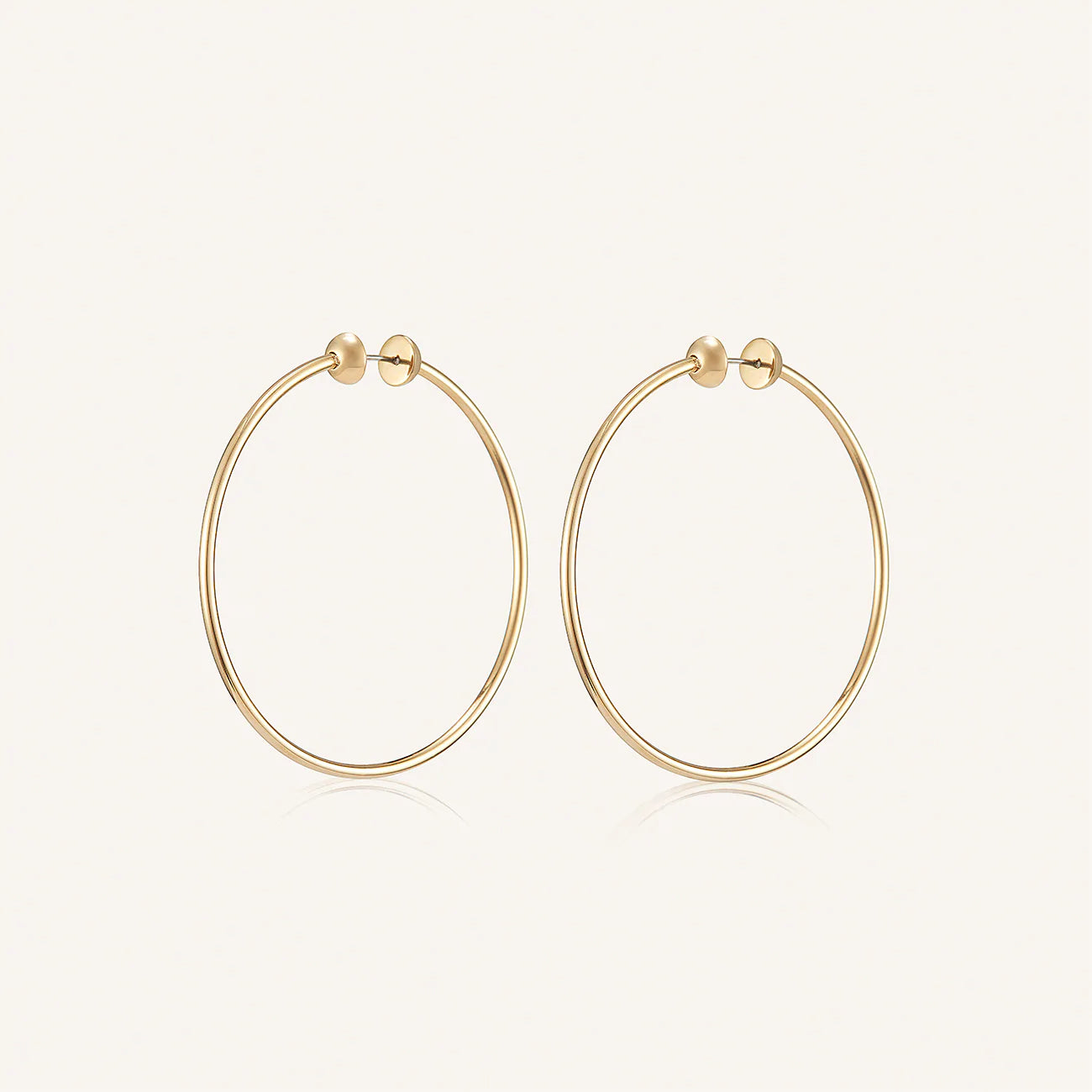 Jenny Bird Icon Hoops in Medium | Gold Plated