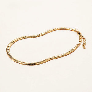 Jenny Bird Priya snake chain anklet-gold