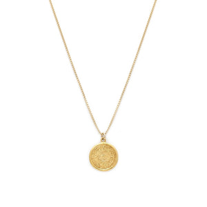 Leah Alexandra Mayan necklace goldfill