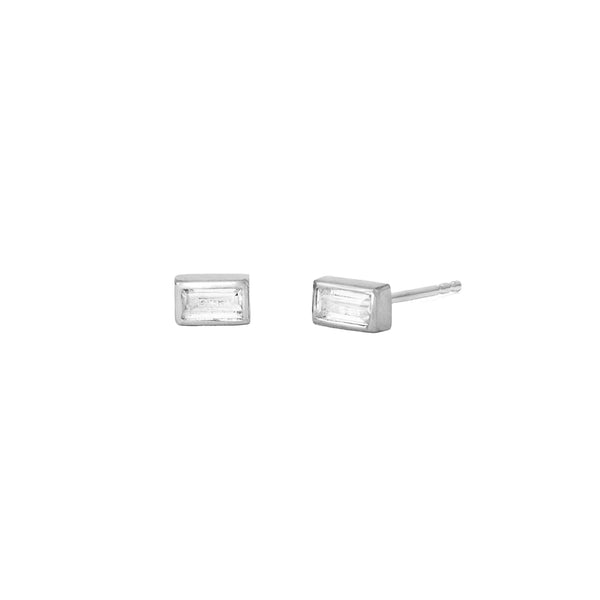 Leah Alexandra Frame Studs | Silver