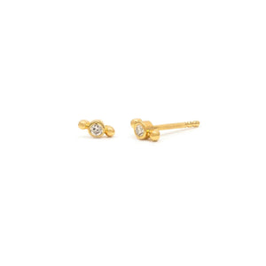 Leah Alexandra- Isla studs-gold & cz