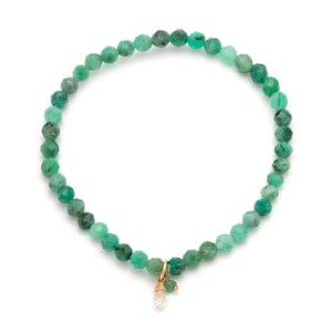 Leah Alexandra Social mini bracelet-emerald